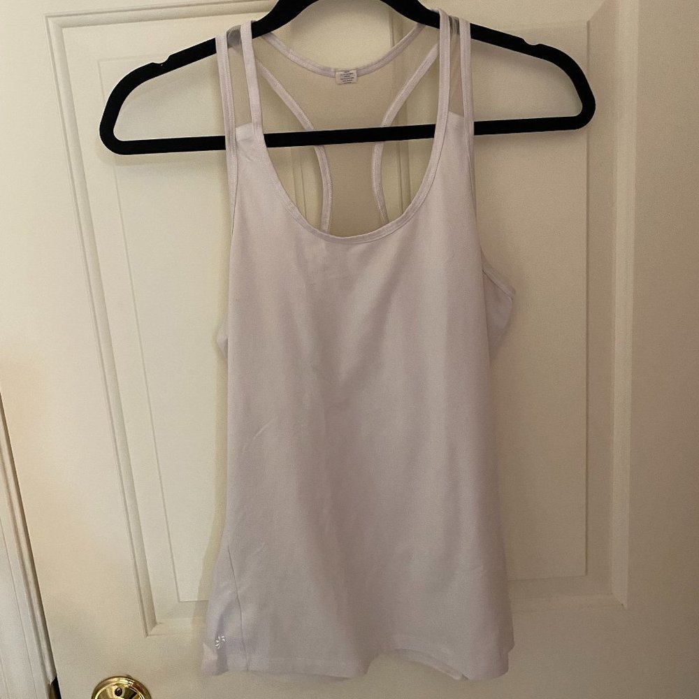 Athleta White Workout Tank Top (Small)